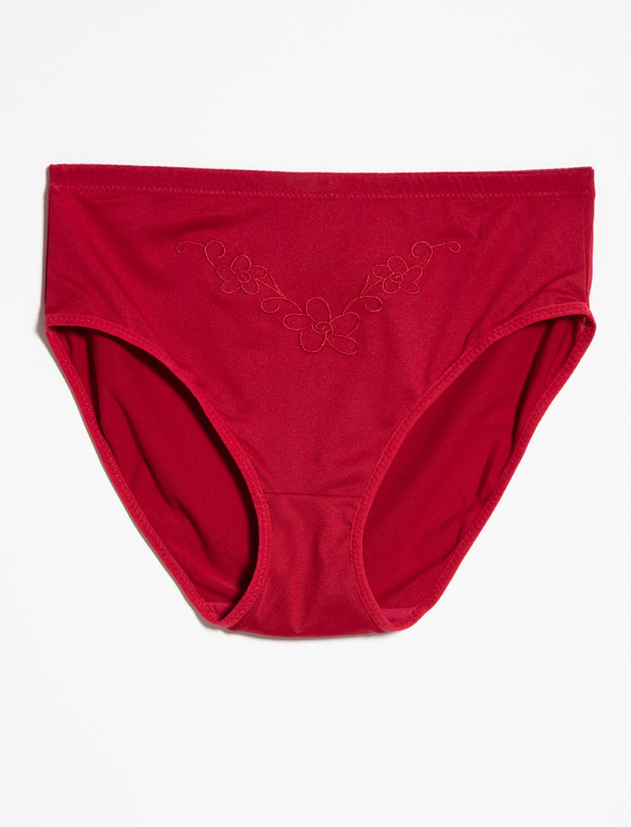Culotte régulière à broderie