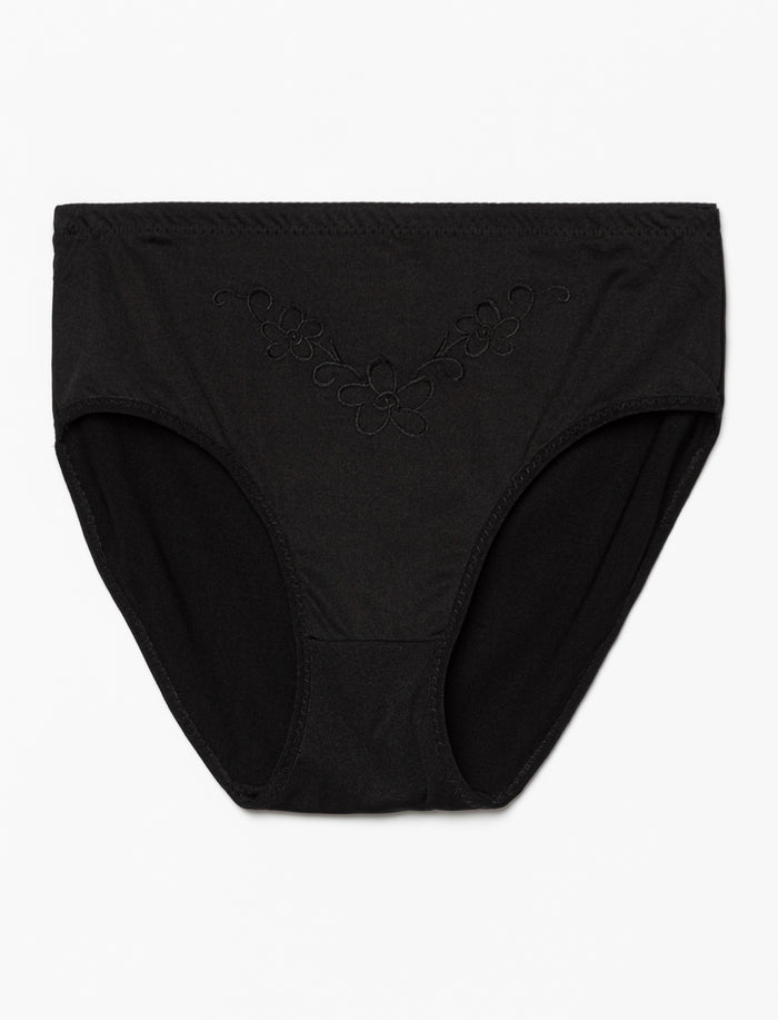 Culotte régulière à broderie