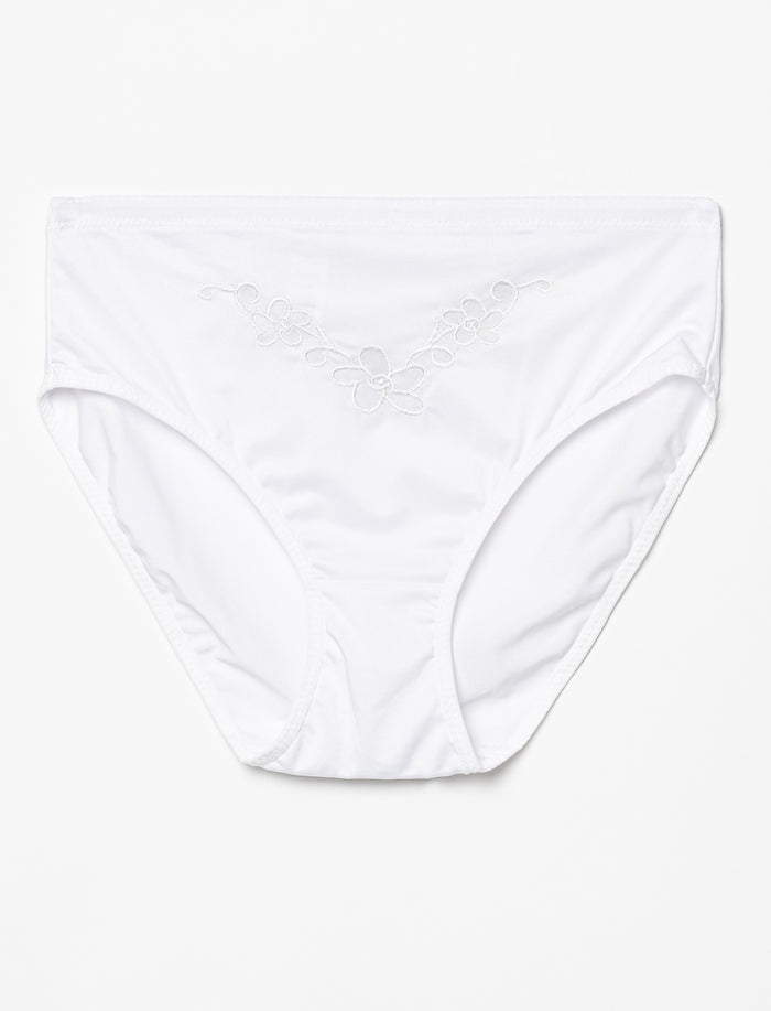 Culotte régulière à broderie