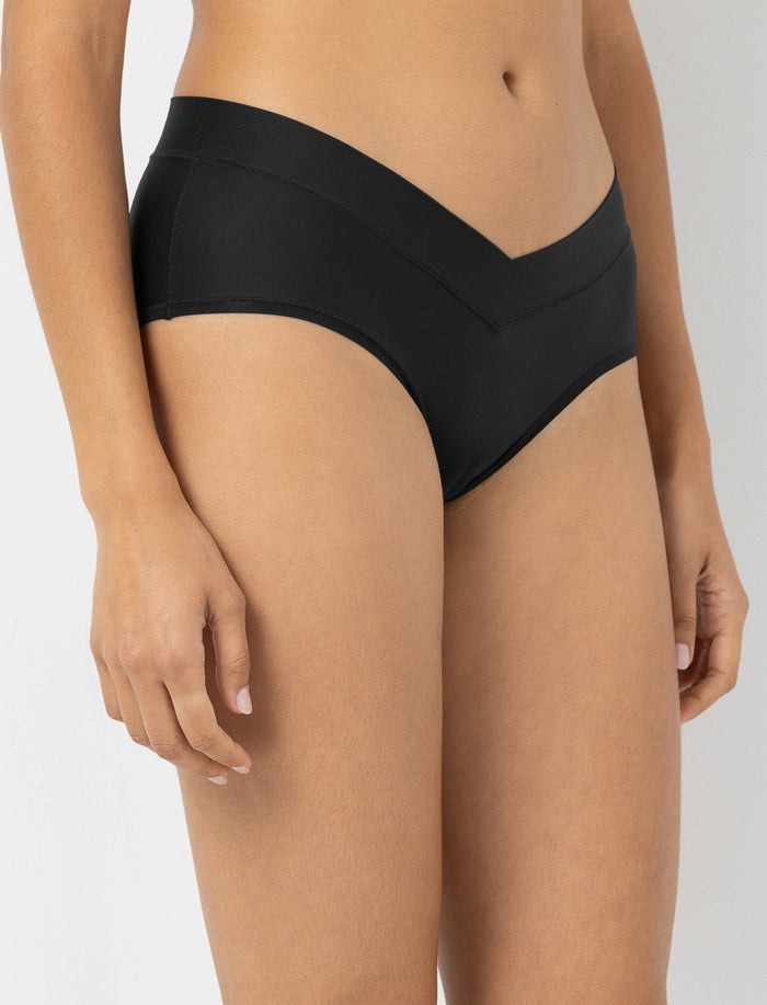 Culotte régulière avec découpe en V