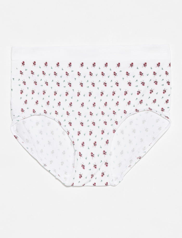 Culotte taille haute imprimée