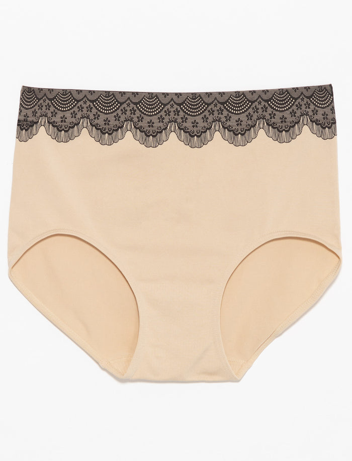 Culotte taille haute imprimée