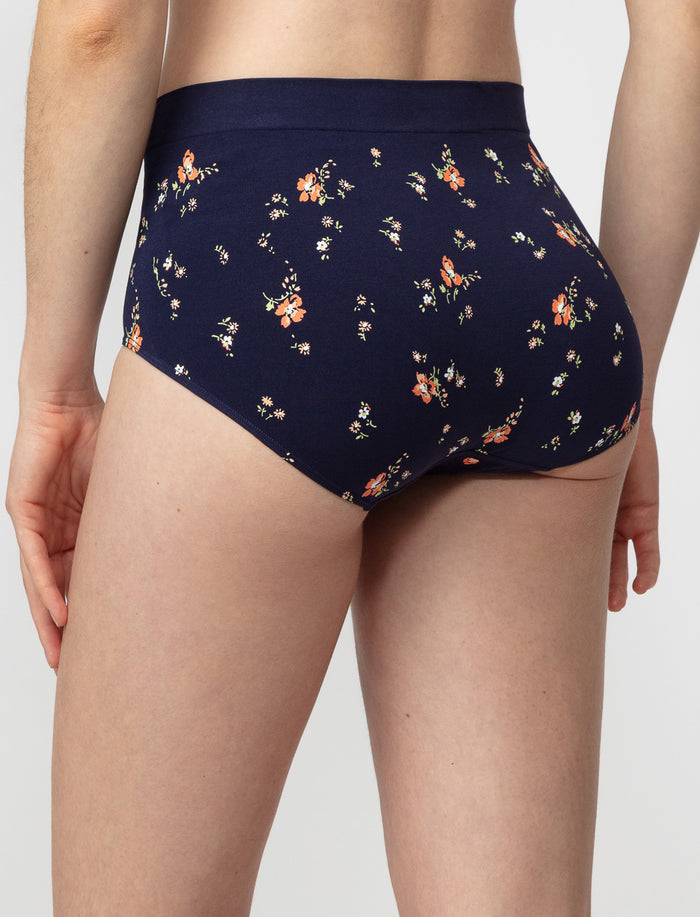 Culotte taille haute imprimée