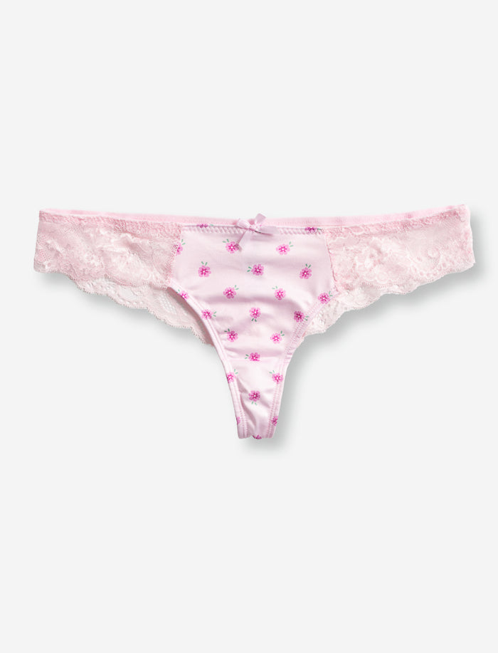 Culotte tanga à dentelle