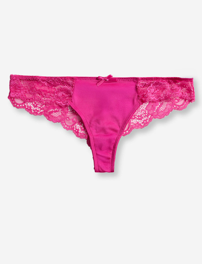 Culotte tanga à dentelle