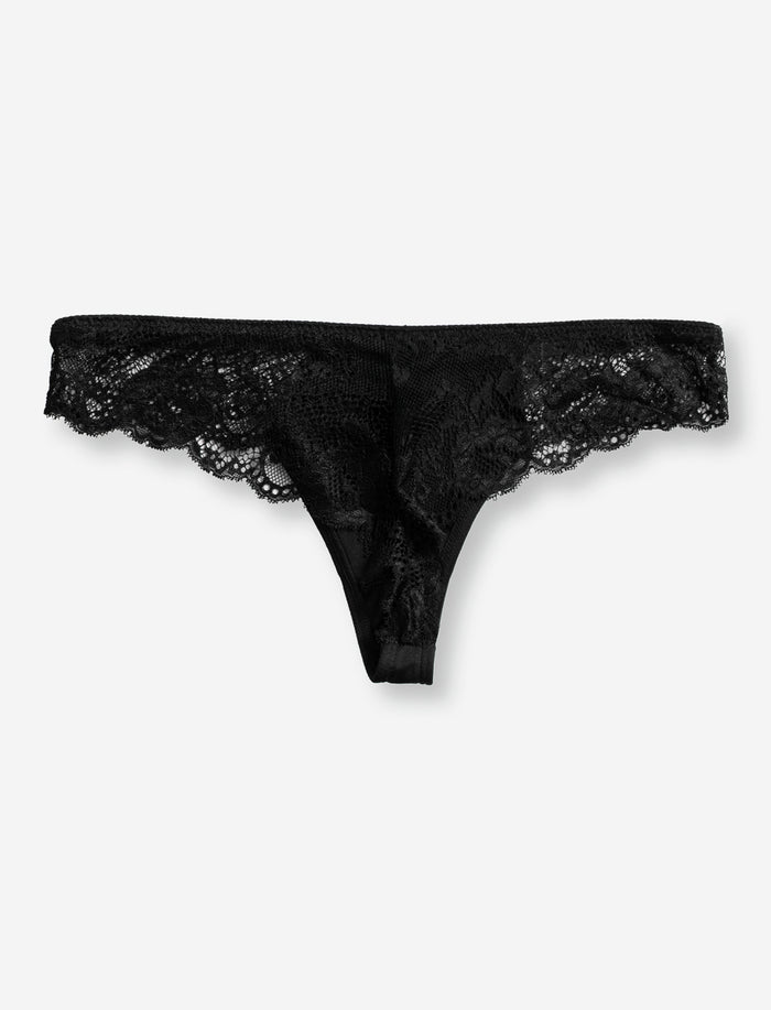 Culotte tanga à dentelle