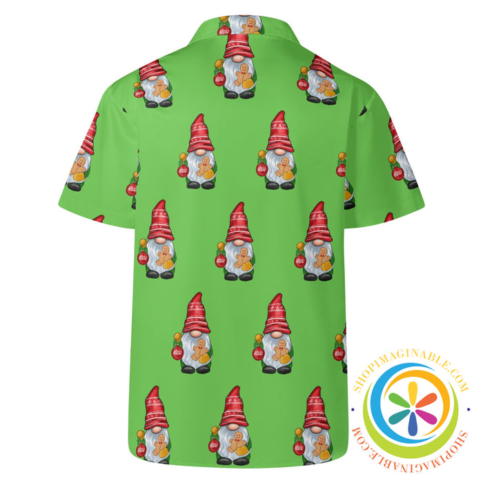 Cute Christmas Gnome Party Hawaiian Casual Shirt