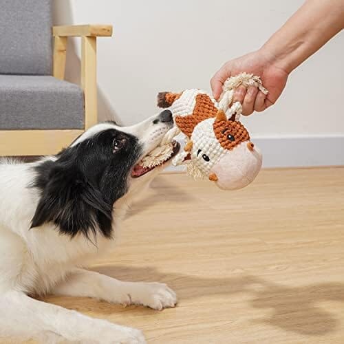 Cute Squeaky Dog Toys with Crinkle Paper Dog Toys Pet Clever