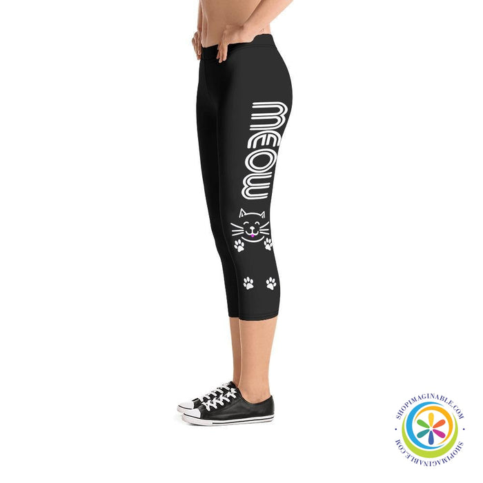 Cutest MEOW Capri Leggings-ShopImaginable.com