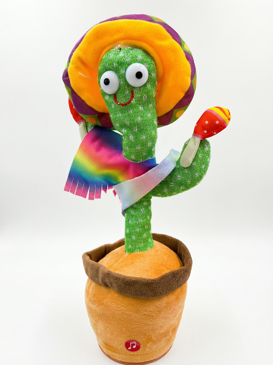Dancing Cactus Plush Toy – Musical Sombrero Cactus 3+age