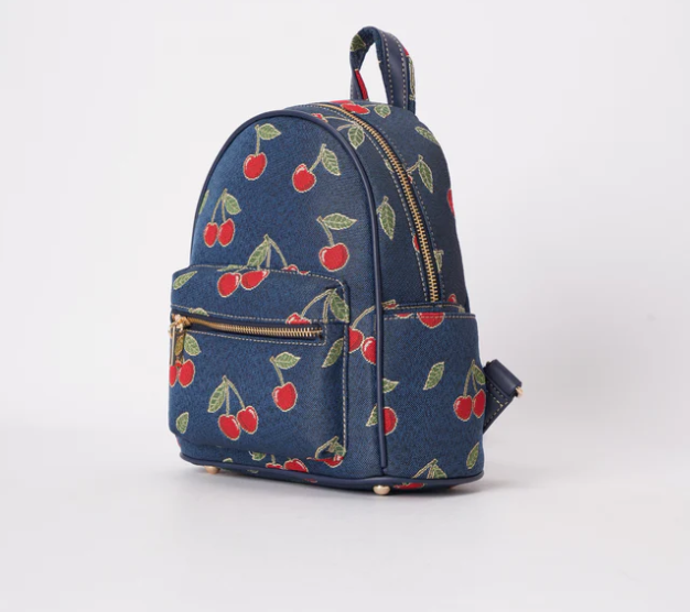 DAPK-CHERRY-BLUE | Cherry Denim Blue Daypack/ Rucksack