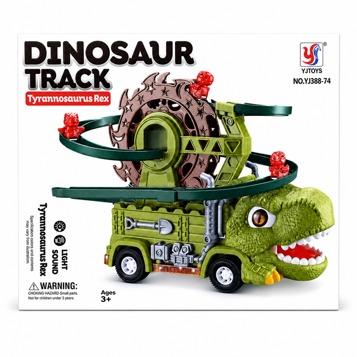 Dinosaur Track Toy – Tyrannosaurus Rex Light & Sound Truck (Ages 3+)