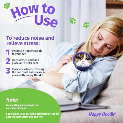 Dog & Cat Calming Band - Anxiety Relief/Noise Protection-Grooming-Thunder-Fireworks 2 Pack Clothes Pet Clever