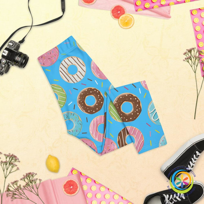 Donuts Donuts Donuts Capri Leggings-ShopImaginable.com