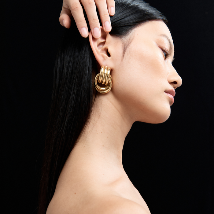 DOUBLE KNOT EARRINGS
