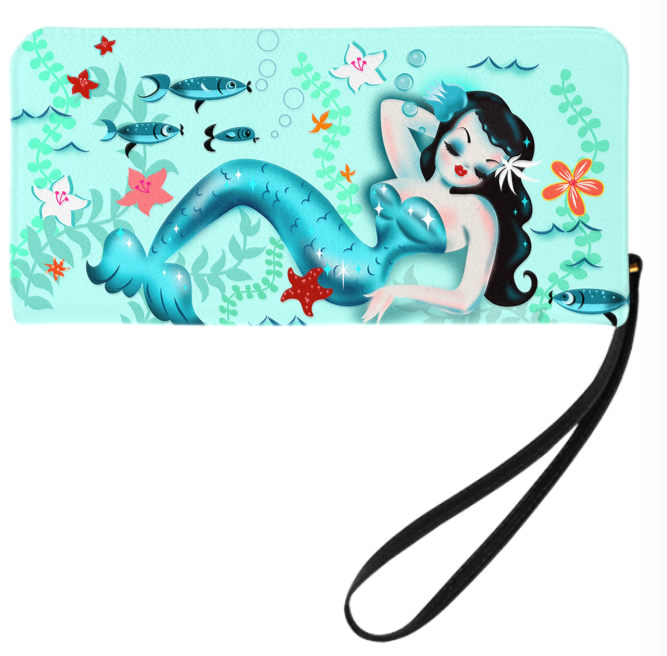 Dozing Mermaid • Clutch Wallet