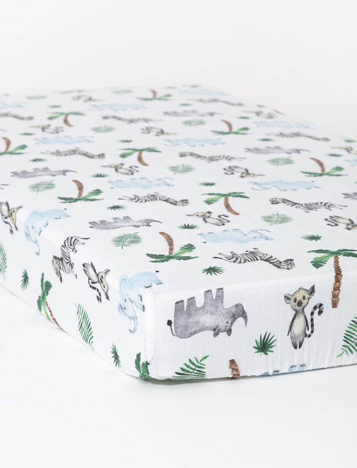 Drap-housse en mousseline