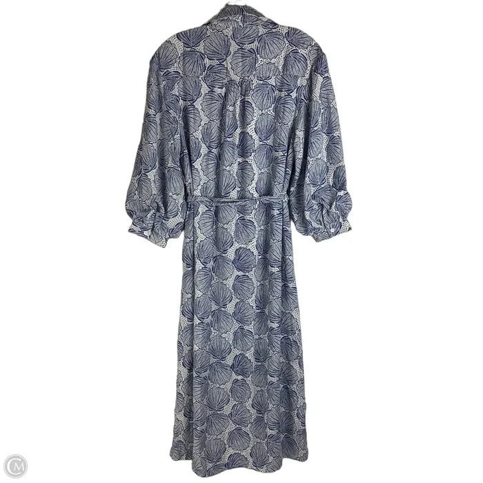 Dress Casual Maxi By Avara In Blue & White, Size: S