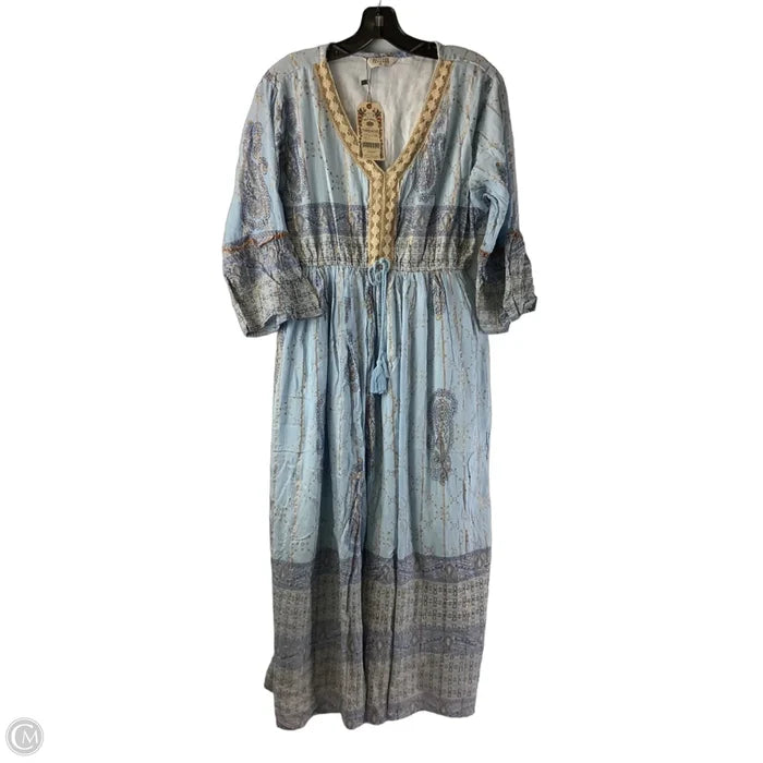 Dress Casual Maxi By Clothes Mentor In Blue, Size: Xl