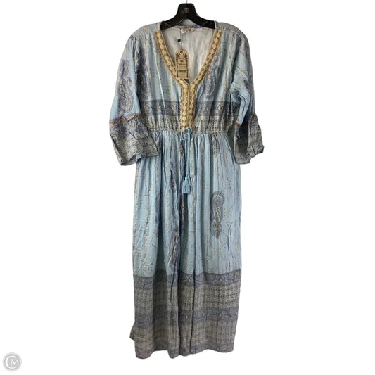 Dress Casual Maxi By Clothes Mentor In Blue, Size: Xl