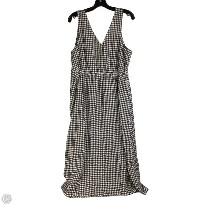 Dress Casual Maxi By Gap In Plaid Pattern, Size: Xl
