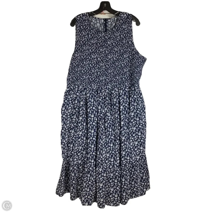 Dress Casual Maxi By J. Crew In Floral Print, Size: 3x
