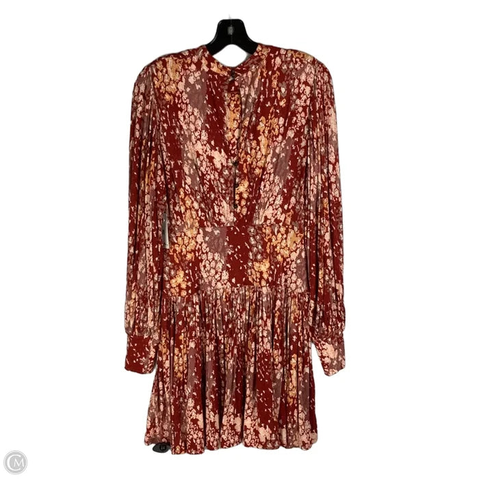 Dress Casual Midi By Free People In Orange, Size: S