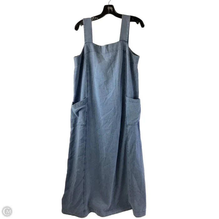 Dress Casual Midi By Pure Jill In Blue, Size: M