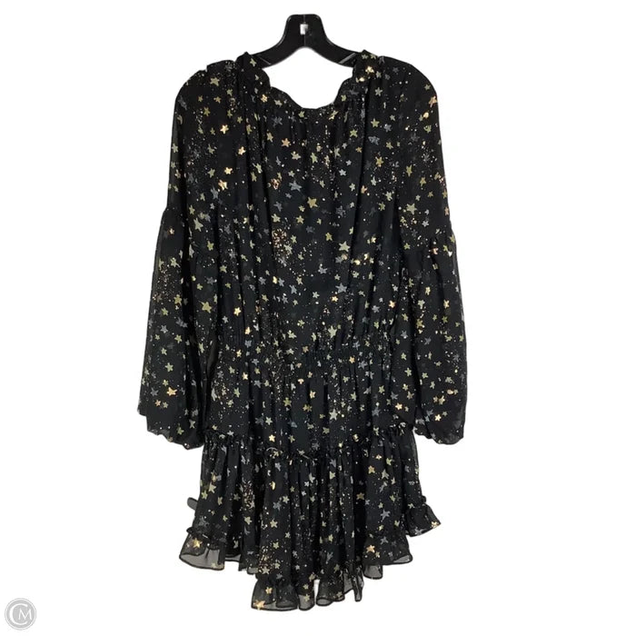 Dress Casual Short By Buddy Love In Black & Gold, Size: M