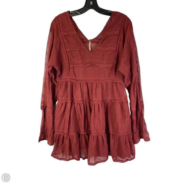 Dress Casual Short By Free People In Red, Size: Sp