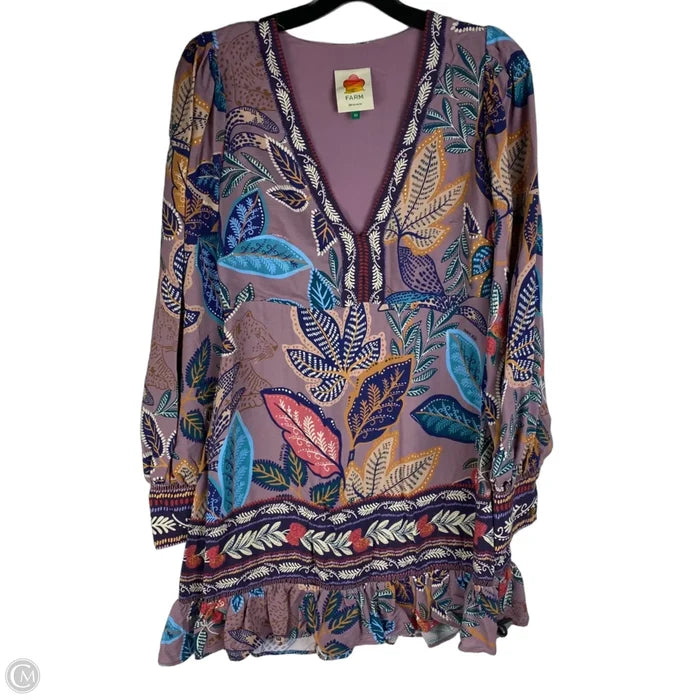 Dress Designer By Farm Rio In Purple, Size: Xs