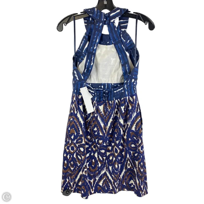 Dress Designer By Milly In Blue & Brown, Size: 0