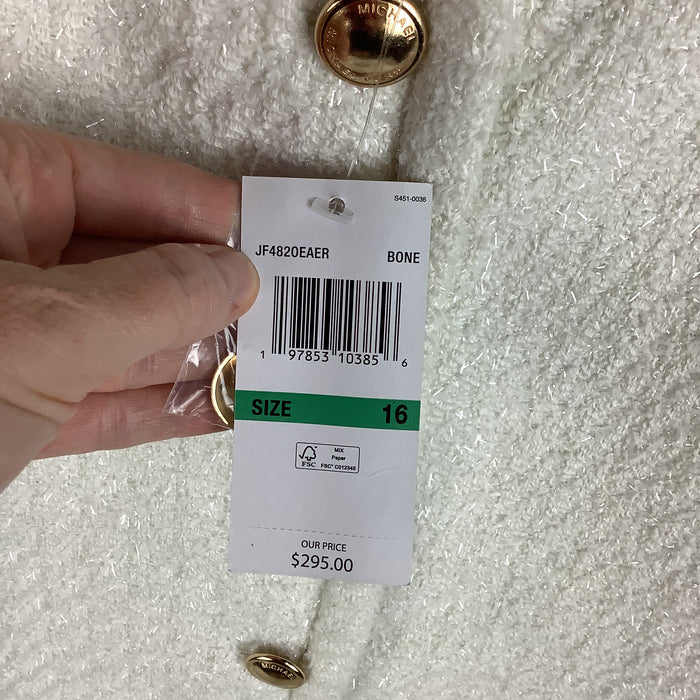 Dress Party Short By Michael By Michael Kors In White, Size: 16