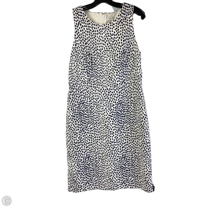 Dress Work By J. Crew In Polkadot Pattern, Size: 10
