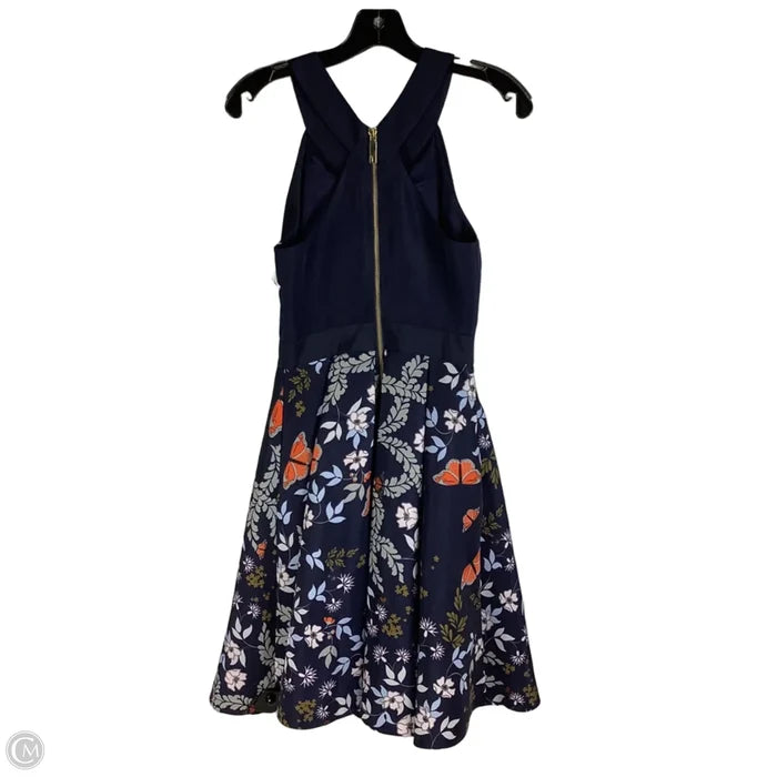Dress Work By Ted Baker In Navy, Size: 0