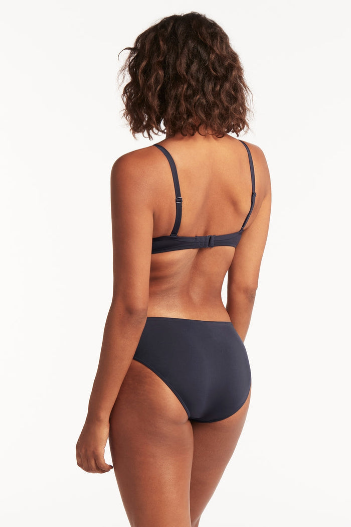 Eco Essentials Cross Front Moulded Cup Underwire Bra - Eco Essentials Night Sky - Sea Level Australia