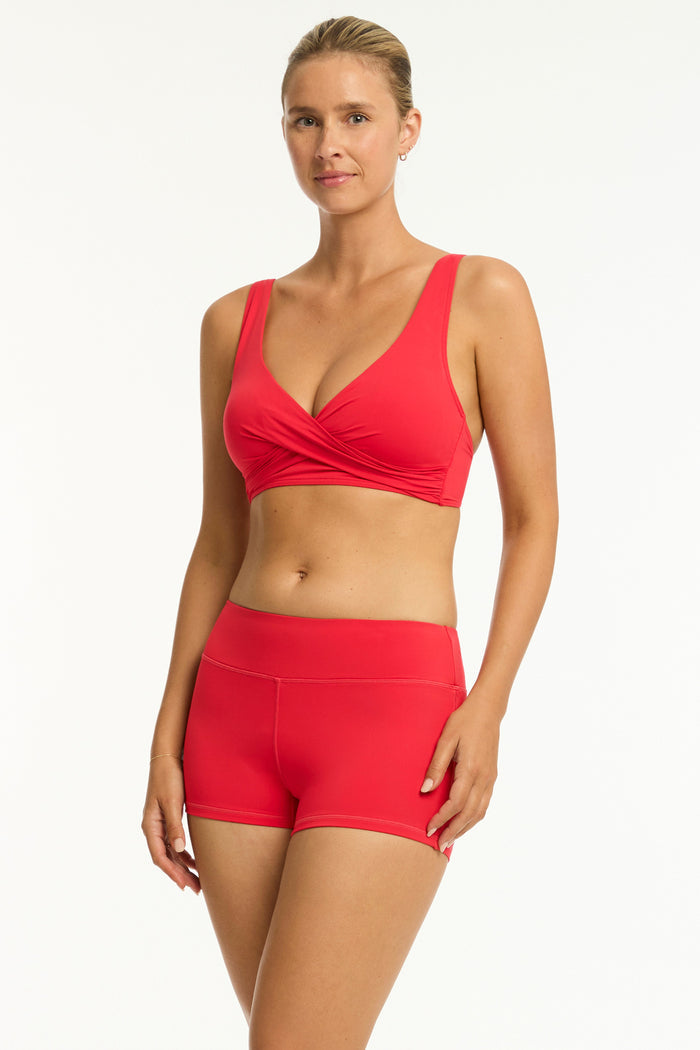 Eco Essentials Cross Front Multifit Bra in  | Sea Level Australia