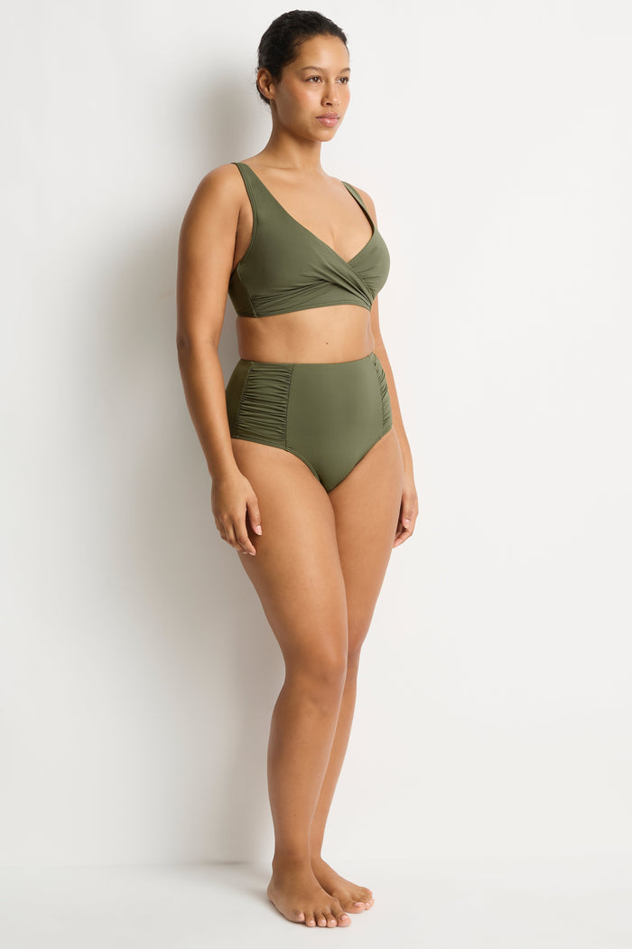 Eco Essentials High Waist Gathered Side Pant