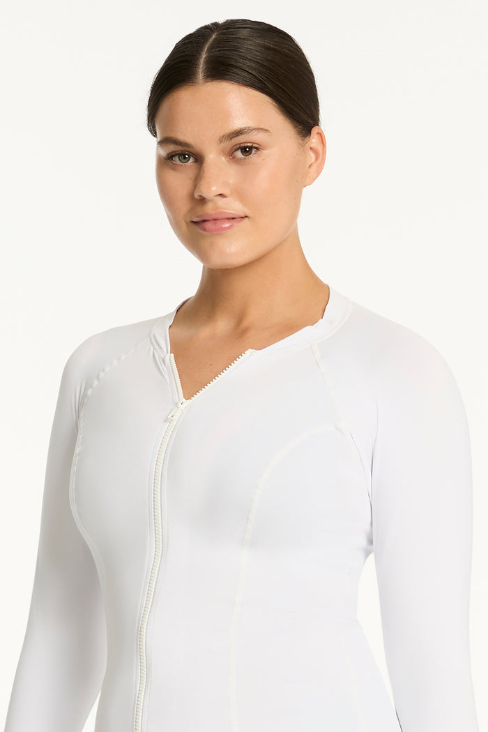 Eco Essentials Long Sleeve Rash Vest in  | Sea Level Australia