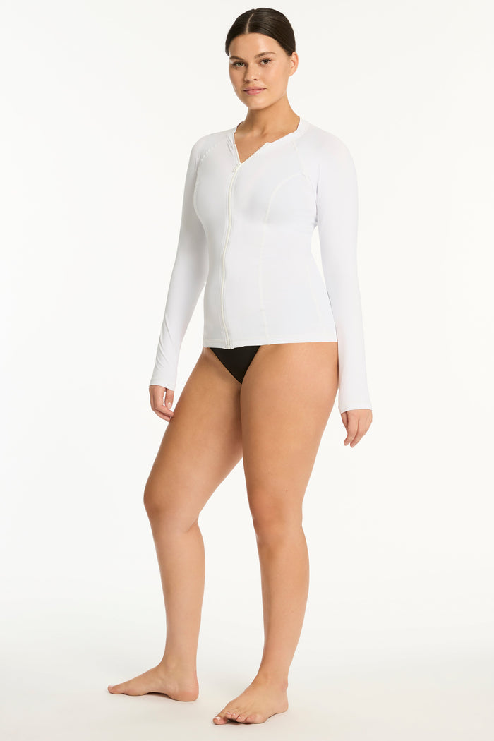 Eco Essentials Long Sleeve Rash Vest in  | Sea Level Australia