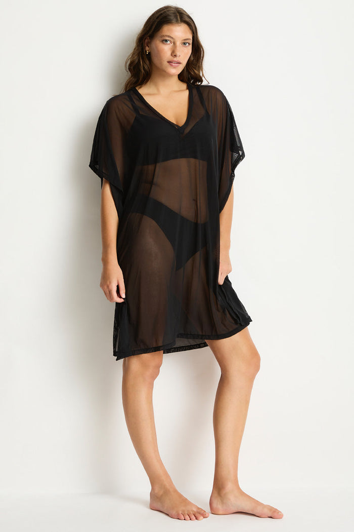 Eco Essentials Mesh Kaftan in  | Sea Level Australia