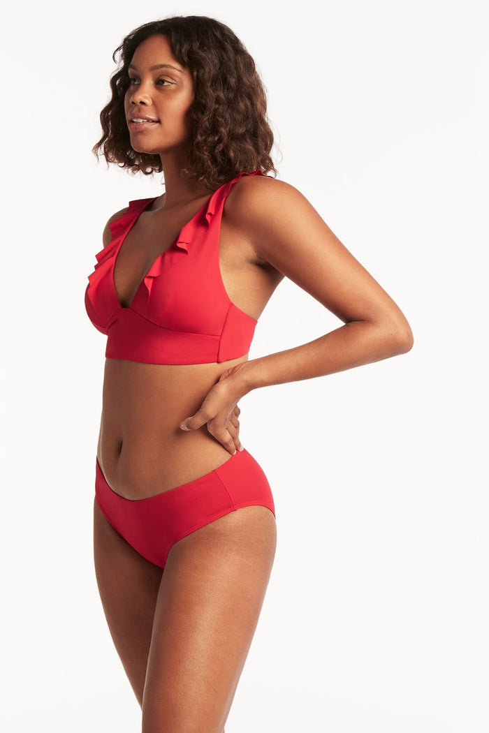 Eco Essentials Regular Bikini Pant - Eco Essentials Red - Sea Level Australia