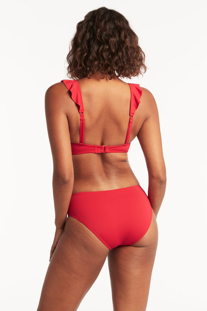 Eco Essentials Regular Bikini Pant - Eco Essentials Red - Sea Level Australia