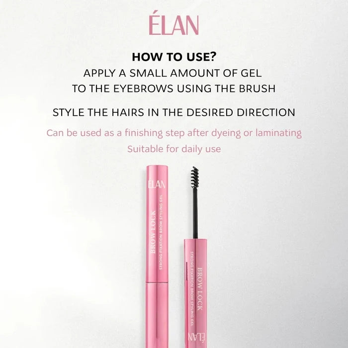 ELAN «BROW LOCK» Strong Hold Brow Styling Gel, 4.5 ml Brow & Lash Care ELAN