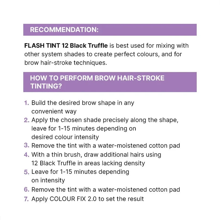 ELAN «FLASH TINT» Brow & Lash Tint 12 Black Truffle, 10 ml Brow&Lash Tints ELAN