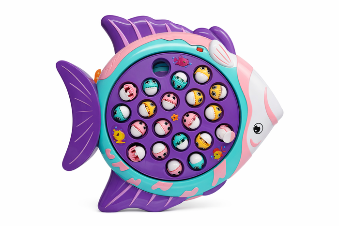 Electric Fishing Game Toy – Rotating Fish & Rods Set 3+(Ages)