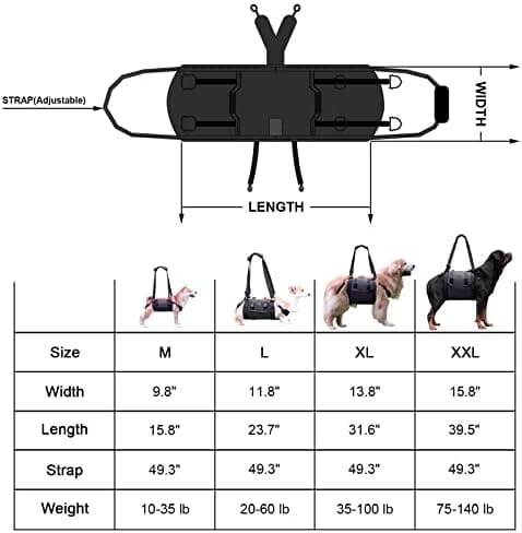Emergency Backpack Pet Legs Support & Rehabilitation Dog Lift Harness for Large Dogs Dog Harness Pet Clever