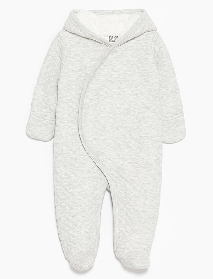 Ens. 1 pièce doublé en peluche