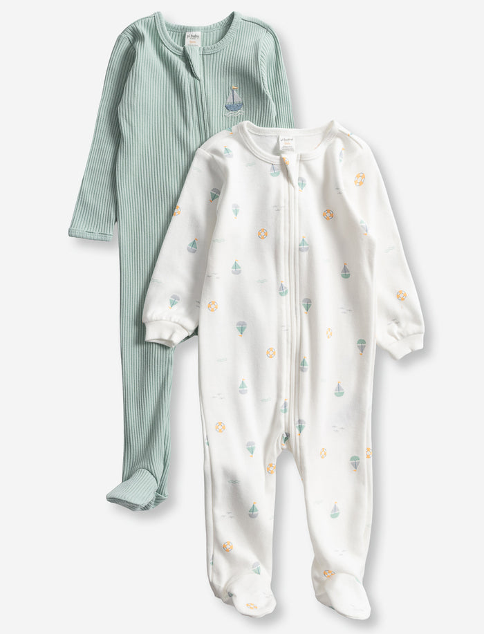 Ens. de 2 pyjamas une pièce