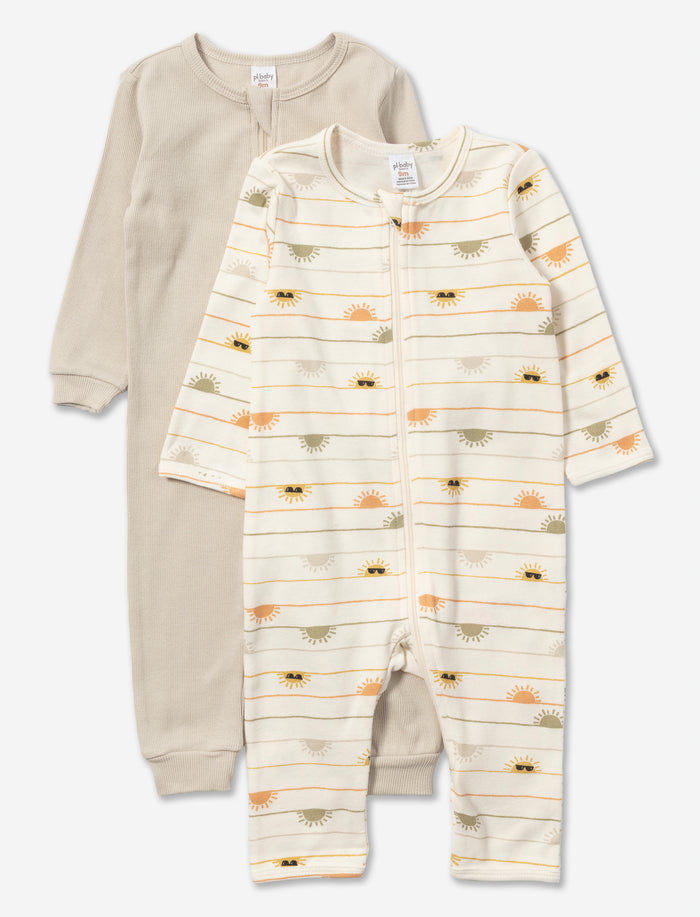 Ens. de 2 pyjamas une-pièce